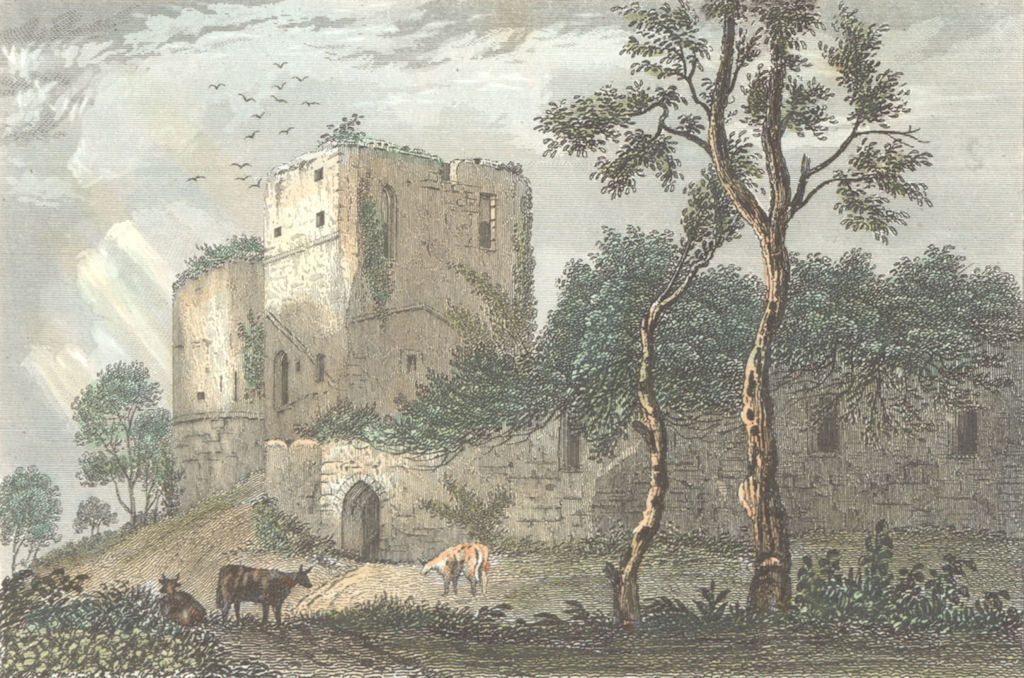 GOODRICH CASTLE. West Tower of , Herefordshire.  1835 old antique print